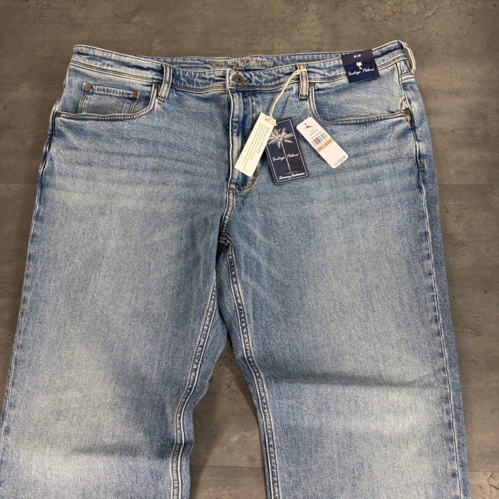 Tommy Bahama Island Sands Jeans 42x30 Blue Indigo Palms Coastal Wash Denim‎ $158